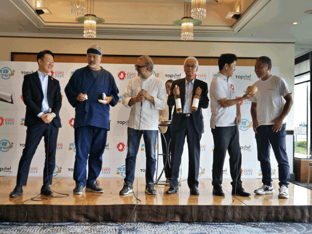 射手矢農園と「オステリア・フランチェスカーナ」のオーナーシェフ、マッシモ・ボットゥーラ氏